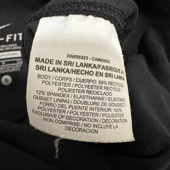 Nike Dri-Fit Flared Leggings in Size Small Short Black - Picture 4 of 6